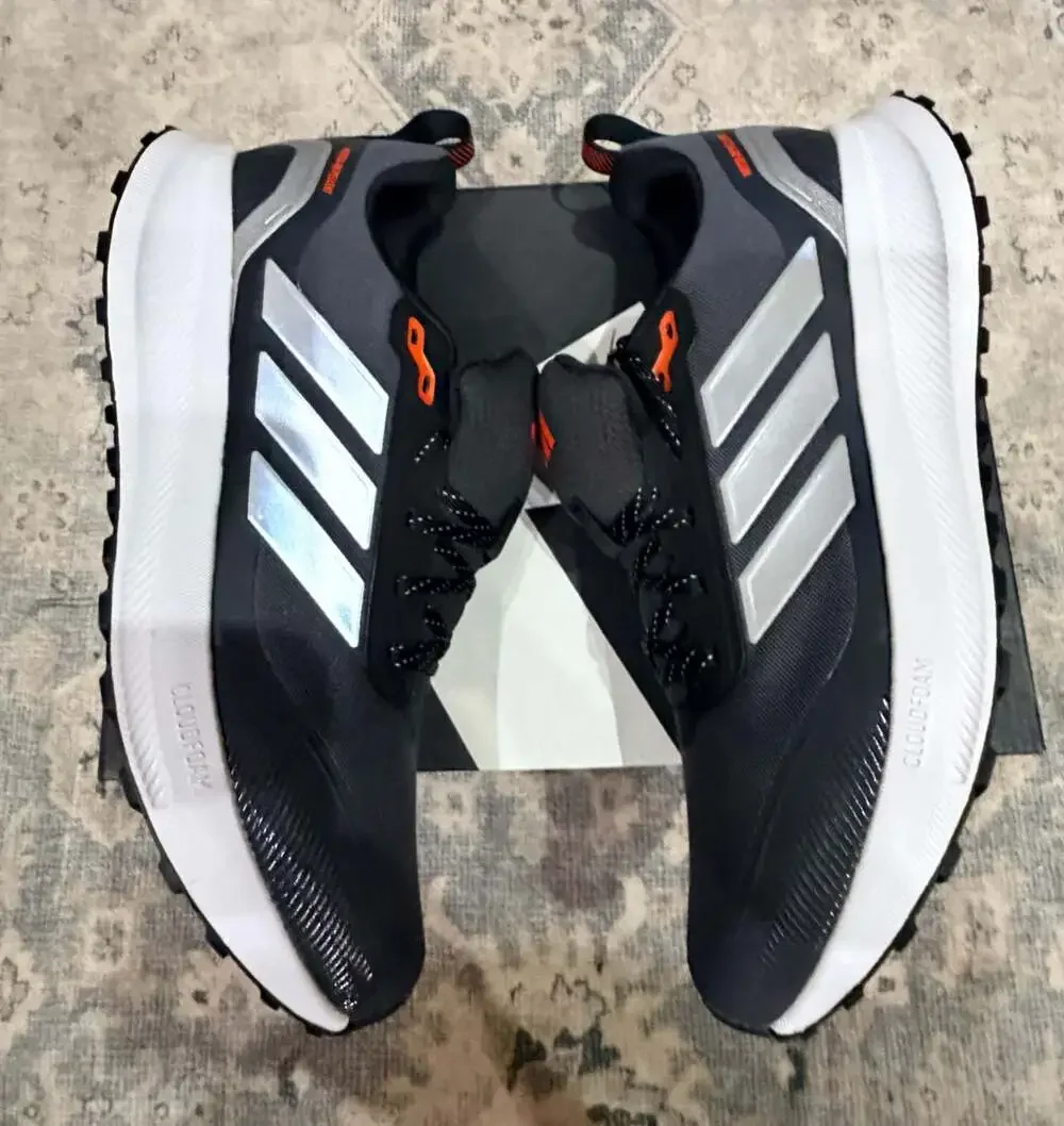 Adidas Men's Runfalcon 5 TR Running Shoes Core Black/Silver Metallic/Carbon